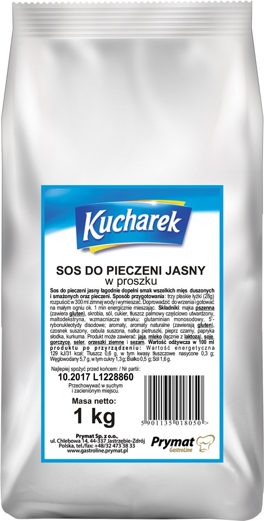 PRYMAT SOS PIECZENIOWY JASNY 1kg/10 torba