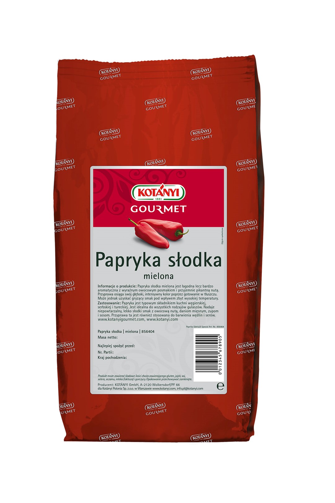 KOTANYI PAPRYKA SŁODKA 800g/10