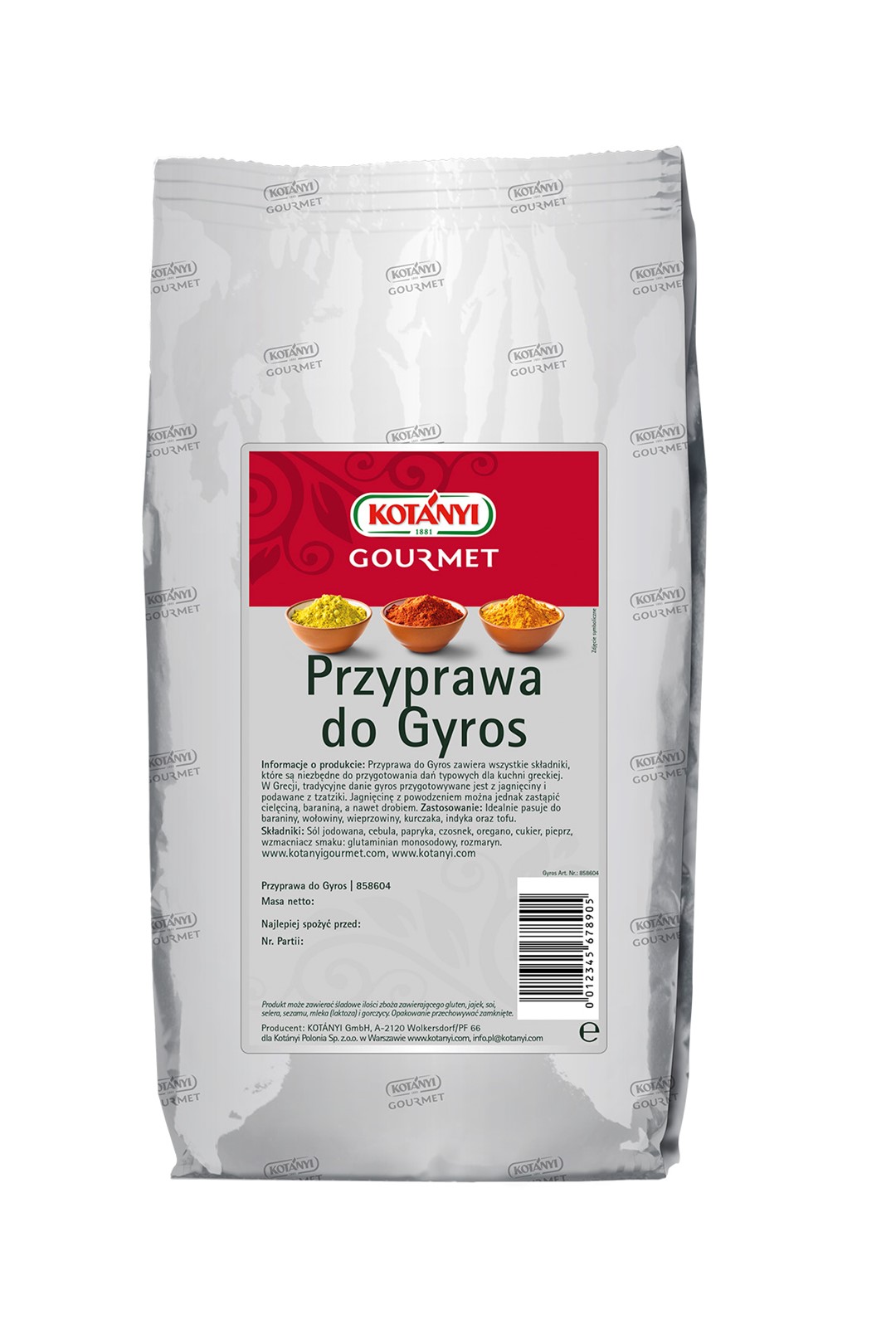 KOTANYI PRZYPRAWA DO GYROSA 1kg/10