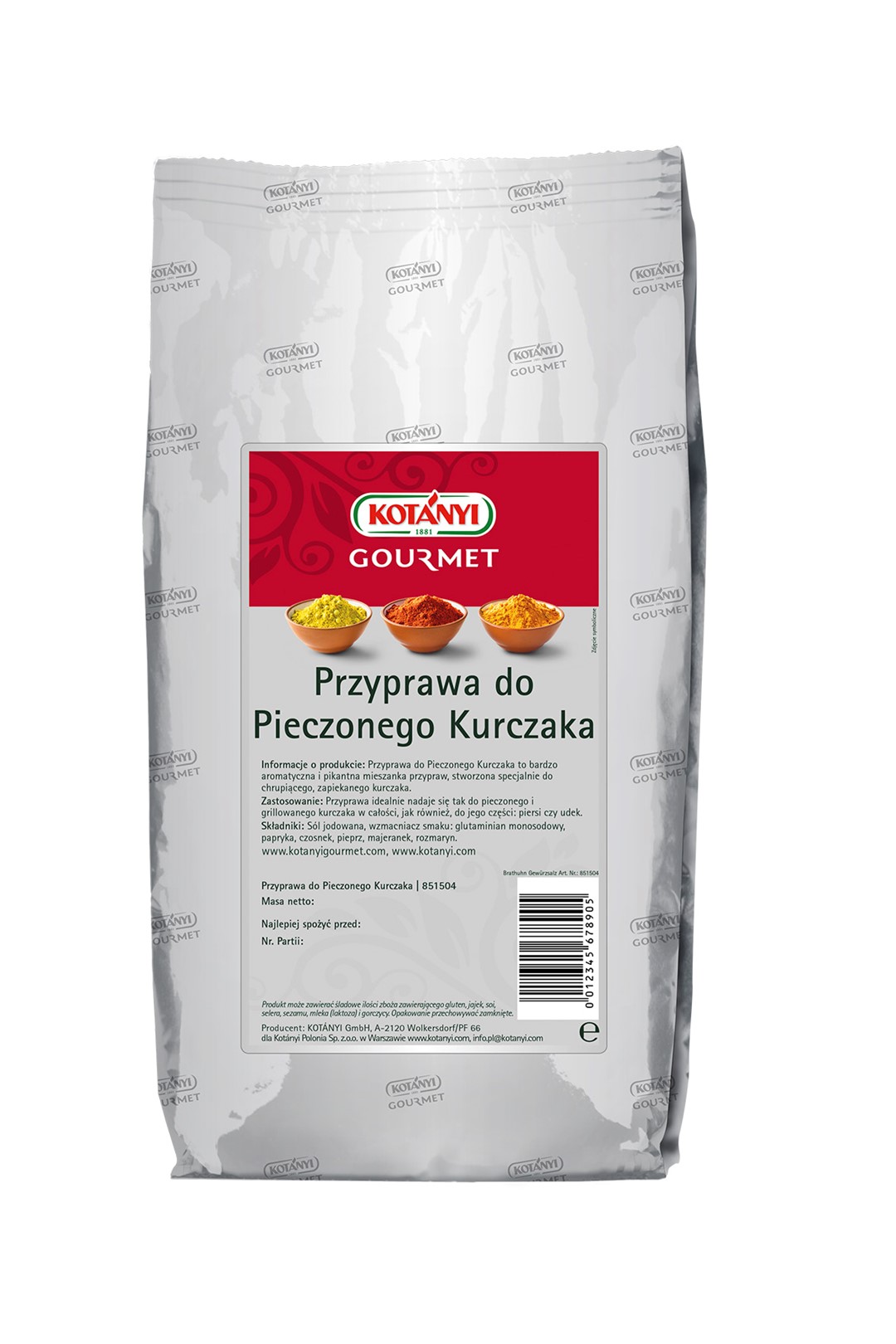 KOTANYI PRZYPRAWA DO PIECZONEGO KURCZAKA 1kg/10