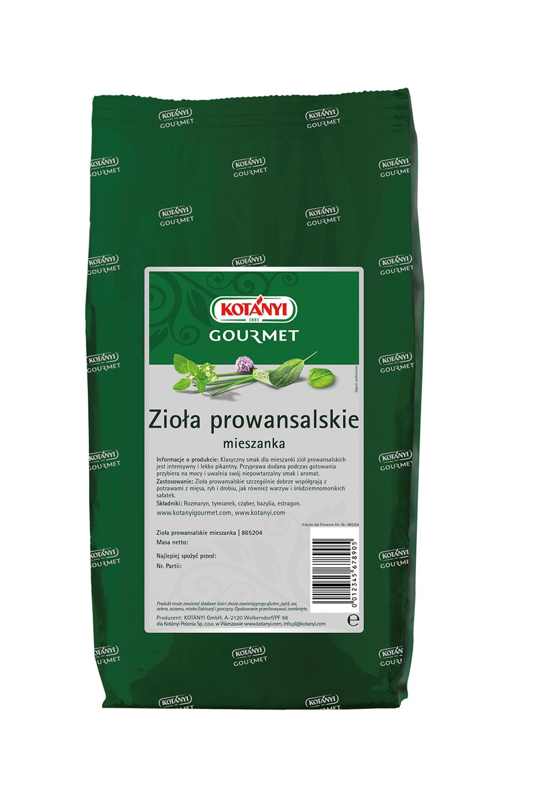 KOTANYI ZIOŁA PROWANSALSKIE 250g/10