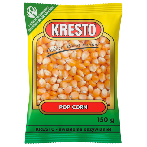 KRESTO POPCORN ZIARNO 150g/15