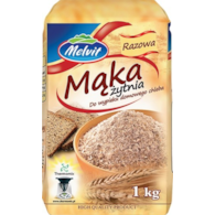 MELVIT MĄKA ŻYTNIA RAZOWA 1kg/10 typ 2000