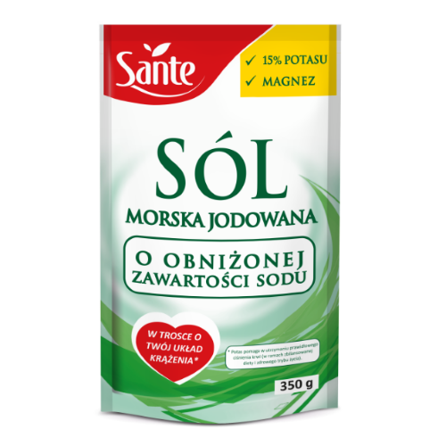 SANTE SÓL MORSKA NISKOS Z MAGNEZEM I POTAS 350g/8