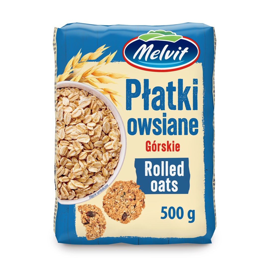 MELVIT PŁATKI OWSIANE GÓRSKIE 500g/12