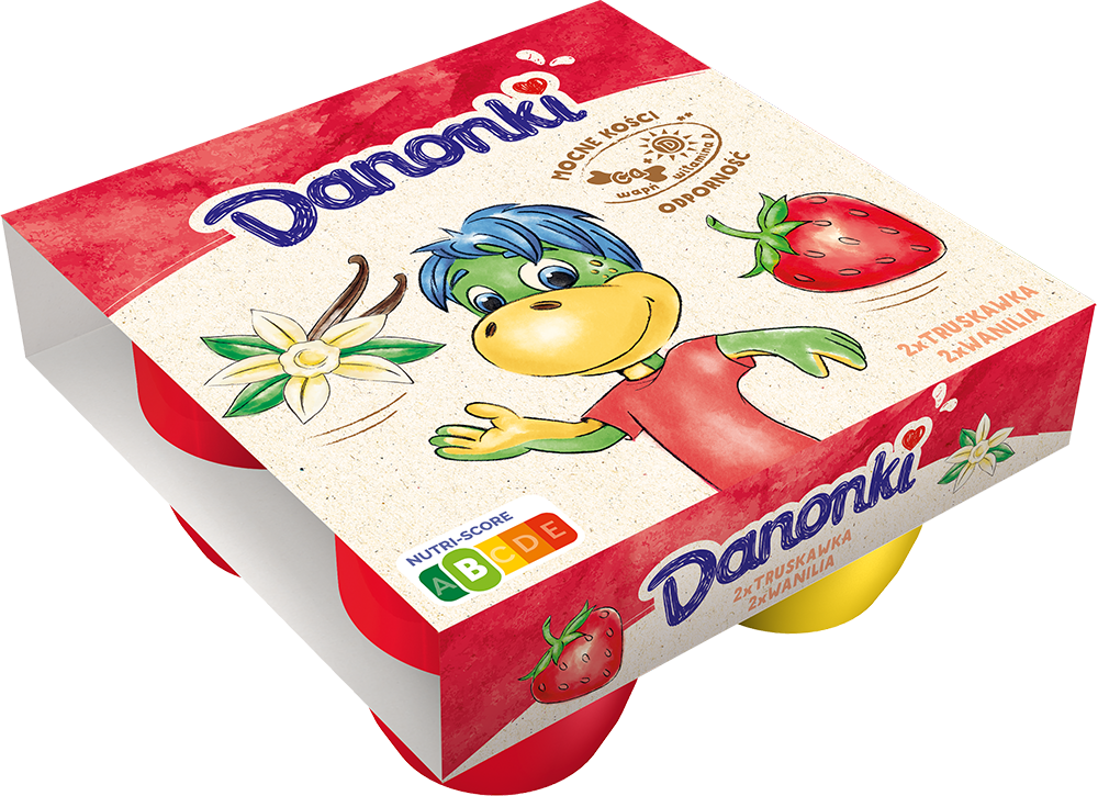 DANONE DANONKI MEGA TRUSK-WANILIA 4x90g/6