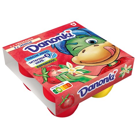 DANONE DANONKI MEGA TRUSK-WANILIA 4x90g/6