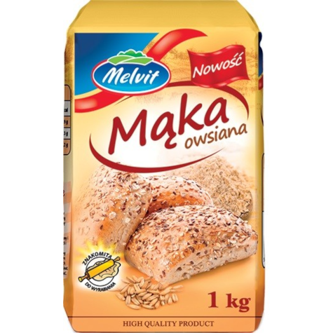 MELVIT MĄKA OWSIANA 1kg/10