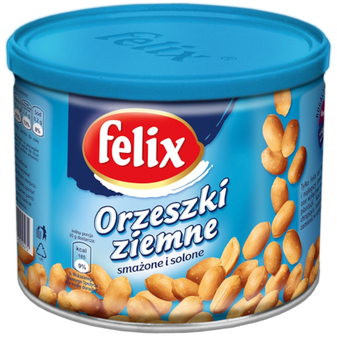 FELIX ORZESZKI ZIEMNE SOLONE 140g/12 puszka