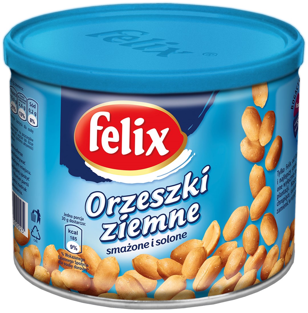 FELIX ORZESZKI ZIEMNE SOLONE 140g/12 puszka