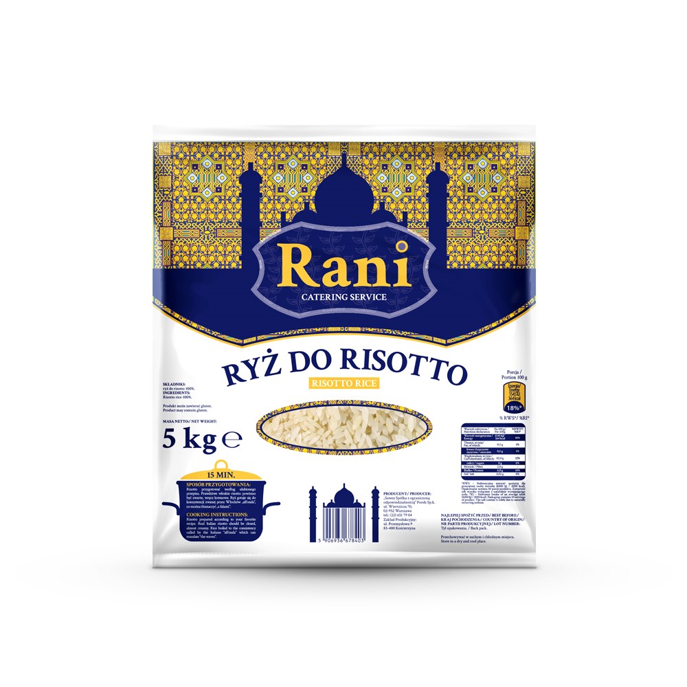HALINA RYŻ DO RISOTTO RANI 5kg