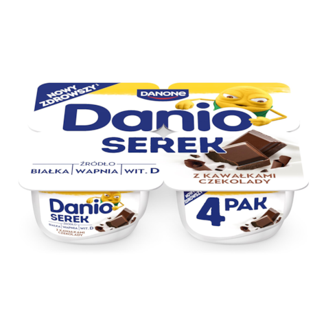 DANONE DANIO 4x130g CZTEROPACK CZEKOLADA (4)
