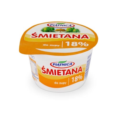 PIĄTNICA ŚMIETANA 200g 18% (12)