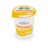 PIĄTNICA ŚMIETANA 400g 18% (12)