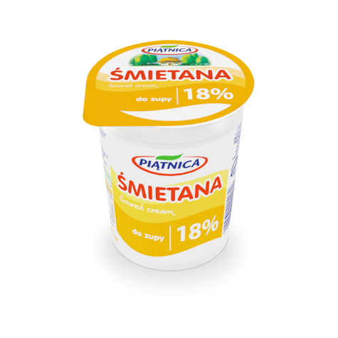 PIĄTNICA ŚMIETANA 400g 18% (12)