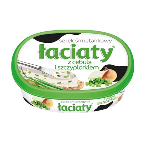 ŁACIATE SEREK TWAROGOWY SZCZYP/CEBULA 135g/12