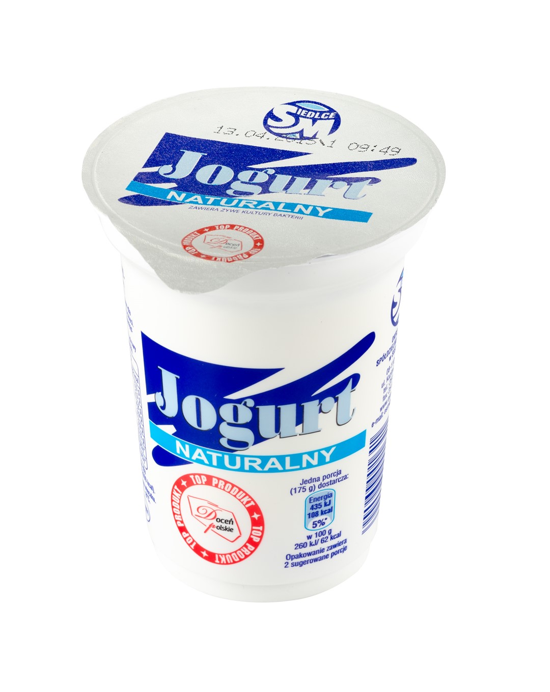 SIEDLCE JOGURT NATURA 350g/12