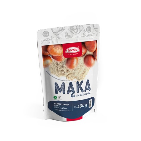 INCOLA MĄKA BEZGLUTENOWA KASZTANOWA 400g/10