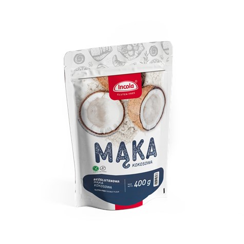 INCOLA MĄKA BEZGLUTENOWA KOKOSOWA 400g/10