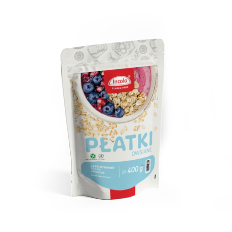 INCOLA PŁATKI OWSIANE BEZGLUTENOWE 400g/10