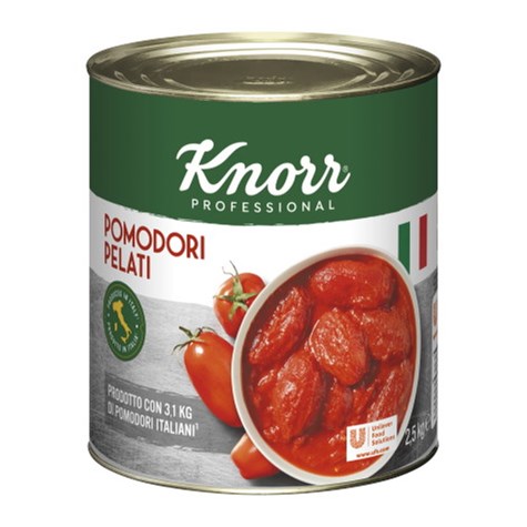 KNORR POMIDORY CAŁE PELATI 2,5kg/6 bez skórki