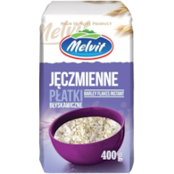 MELVIT PŁATKI JĘCZMIENNE BŁYSKAWICZNE 400g/12