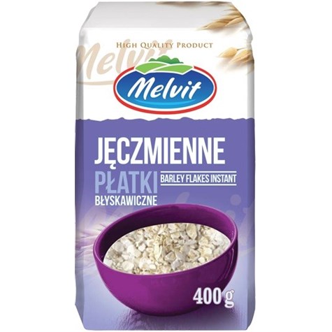 MELVIT PŁATKI JĘCZMIENNE BŁYSKAWICZNE 400g/12