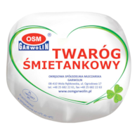 GARWOLIN TWARÓG ŚMIETANKOWY ok. 300g/3,8kg folia