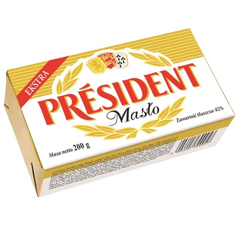 PRESIDENT MASŁO EXTRA 200g/20