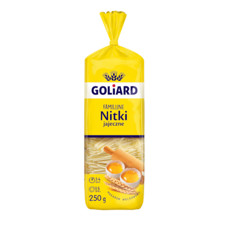 GOLIARD MAKARON NITKA WAŁKOWANY 250g/28 krajanka