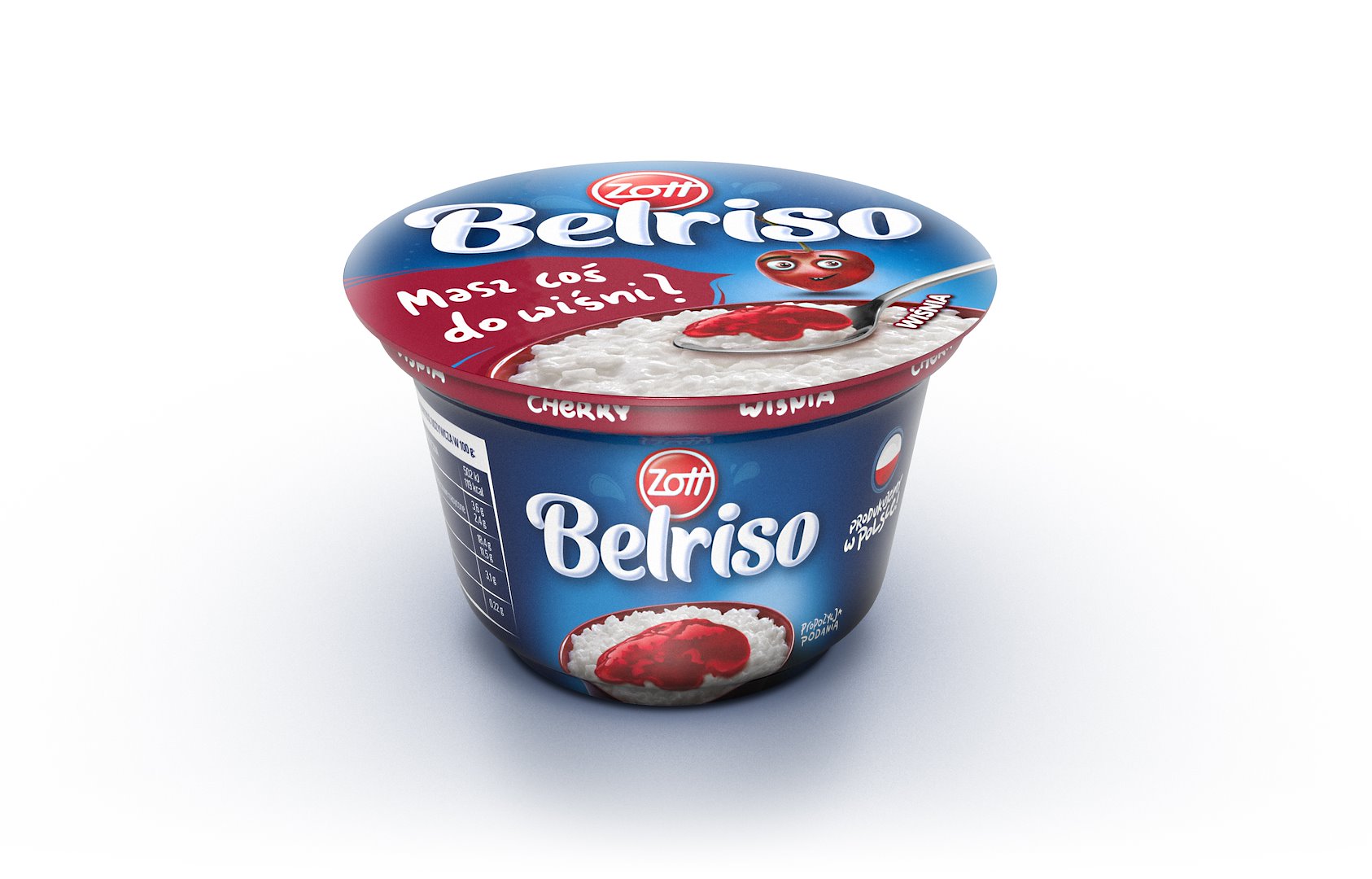 ZOTT BELRISO STANDARD 200g/12 wiśnia/malina