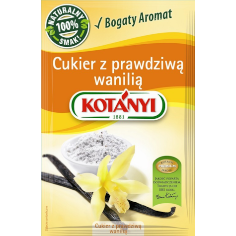KOTANYI CUKIER Z PRAWDZIWĄ WANILIĄ 10g/25