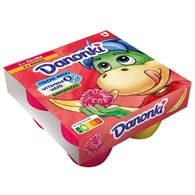 DANONE DANONKI MEGA MALINA-BANAN 4x90g/6
