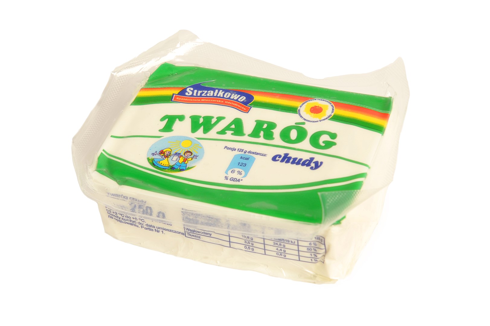 STRZAŁKOWO TWARÓG CHUDY próżnia 250g/40