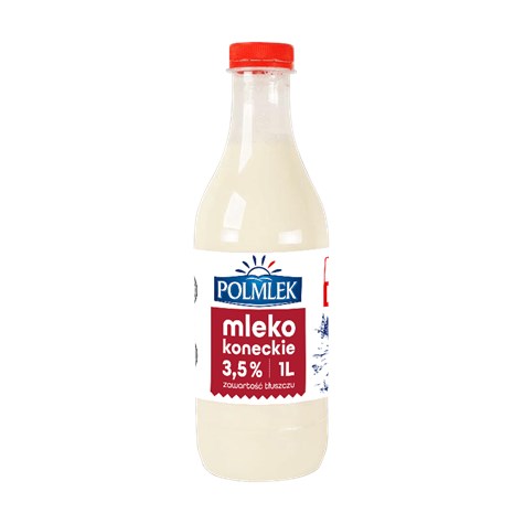 POLMLEK MLEKO KONECKIE 1L 3,5% (6) butelka