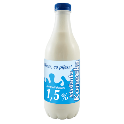 POLMLEK MAŚLANKA KONECKA NATURALNA 1L/6 butelka
