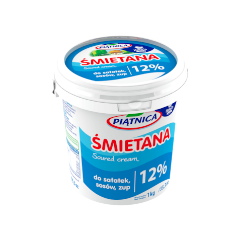 PIĄTNICA HORECA ŚMIETANA 1L 12% (6)