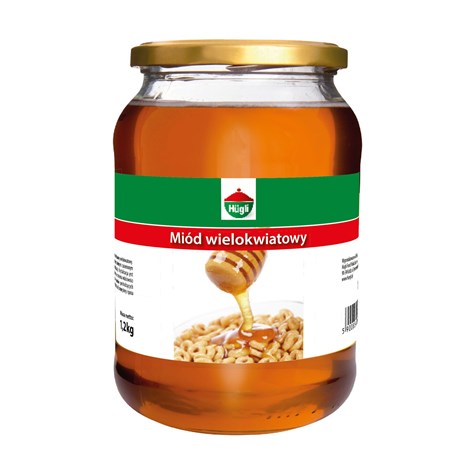 HUGLI MIÓD WIELOKWIATOWY 1,2kg/4