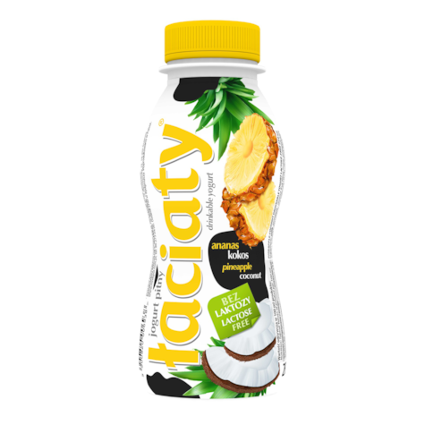 ŁACIATE JOG PITNY ANANA-KOKOS bez laktoz 0,25L/12