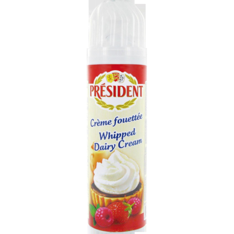 PRESIDENT BITA ŚMIETANA W SPRAYU 250g/12