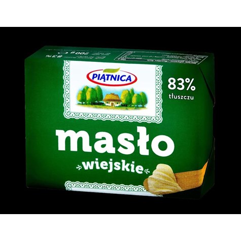 PIĄTNICA MASŁO WIEJSKIE 83% 200g/30