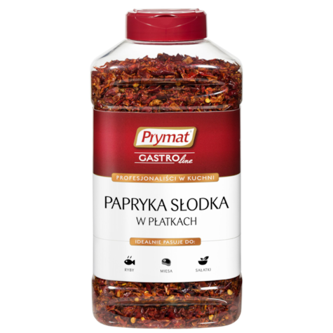 PRYMAT PAPRYKA SŁODKA W PŁATKACH 450g/9 pet