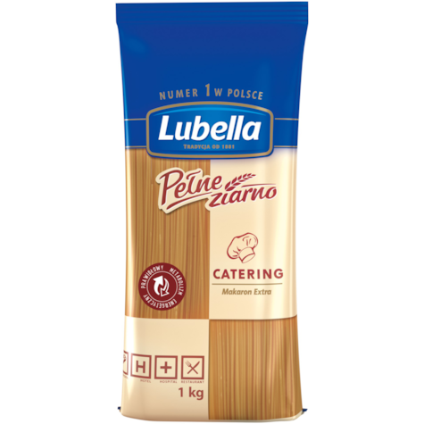 LUBELLA MAKARON 1kg SPAGHETTI (12) PEŁNE ZIARNO