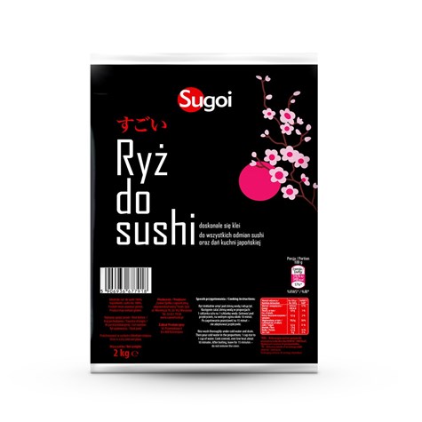 HALINA RYŻ DO SUSHI 2kg SUGOI