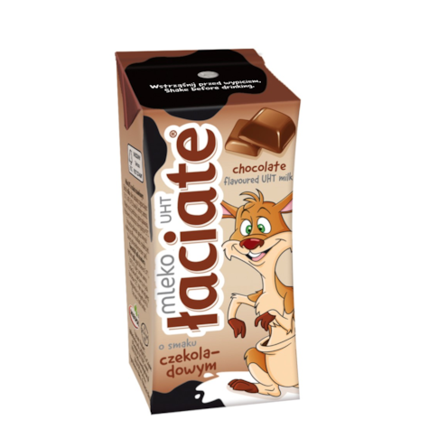 ŁACIATE MLEKO UHT SMAK CZEKOLADA 0,2L/12