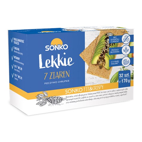 SONKO PIECZYWO LEKKIE 7 ZIAREN 170g/10