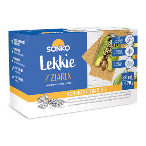 SONKO PIECZYWO LEKKIE 7 ZIAREN 170g/10