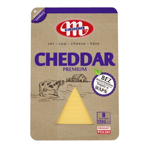 MLEKOVITA SER PLASTRY 150g CHEDDAR (12)