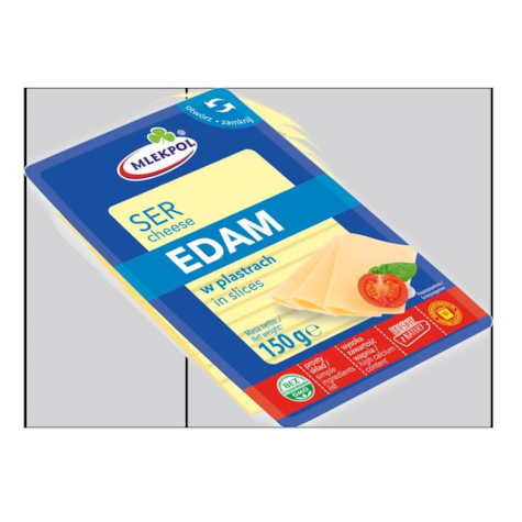MLEKPOL SER PLASTRY 150g EDAM (12)