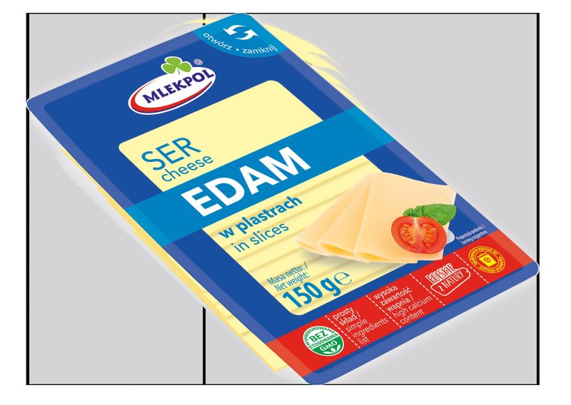 MLEKPOL SER PLASTRY 150g EDAM (12)